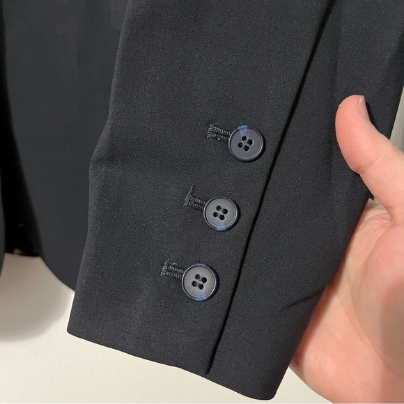 Outerknown Black Virgin Wool Oversized Blazer Jacket *NWT* - Picture 8 of 14